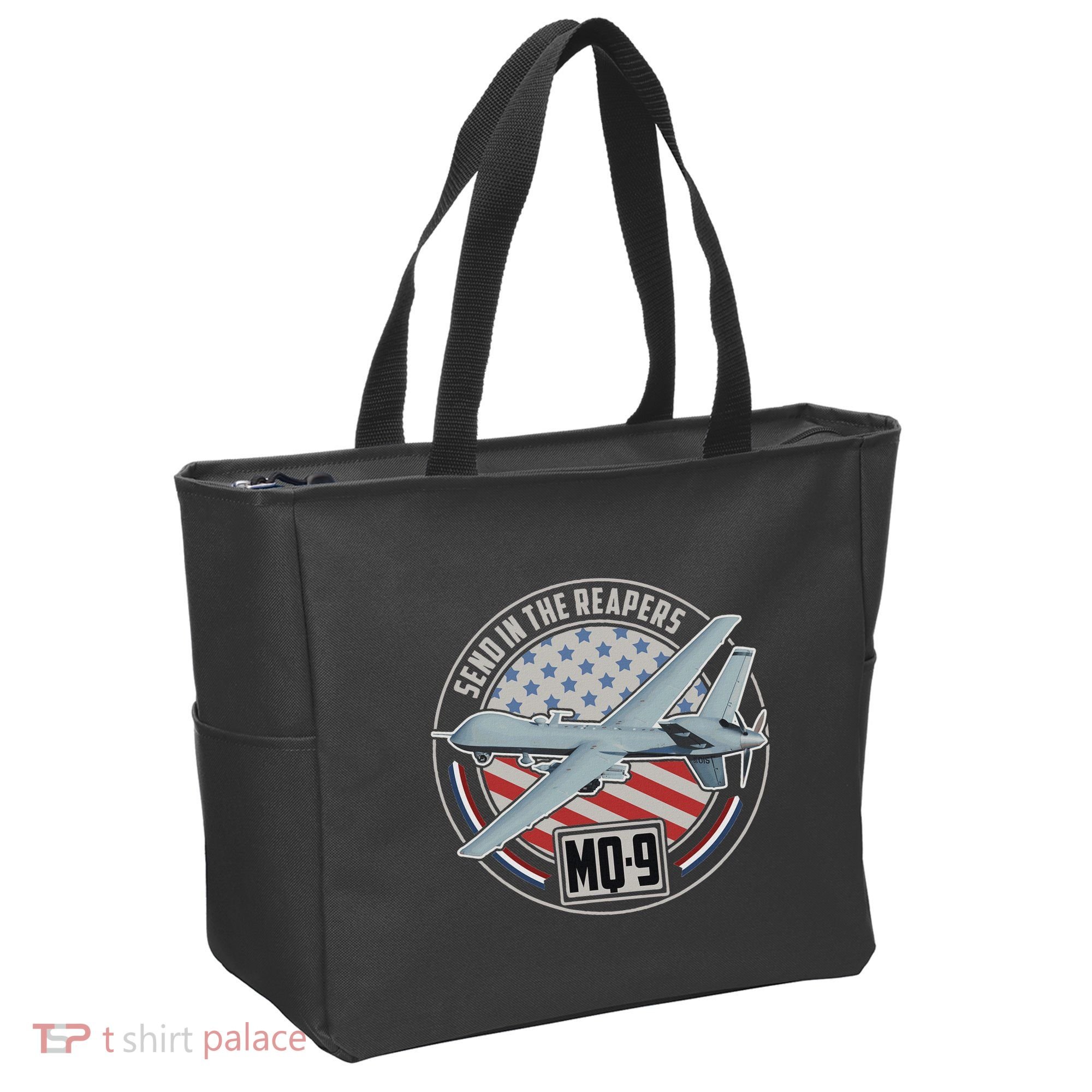 Mq 9 Reaper Uav Us Military Drone Us Patriot Tote Bag