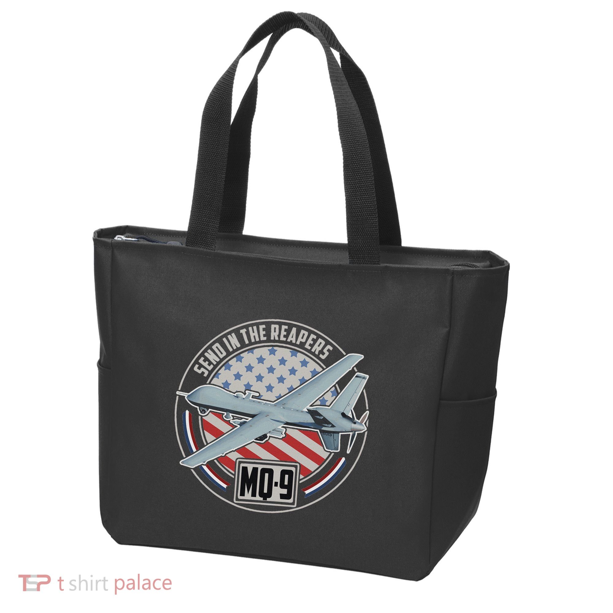 Mq 9 Reaper Uav Us Military Drone Us Patriot Tote Bag