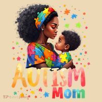 Mom Afro Autism Awareness Mama Black Autism Tote Bag thumb 4
