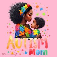 Mom Afro Autism Awareness Mama Black Autism Coaster thumb 2