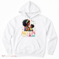 Mom Afro Autism Awareness Mama Black Autism Hoodie thumb 0