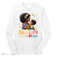Mom Afro Autism Awareness Mama Black Autism Long Sleeve Shirt thumb 0