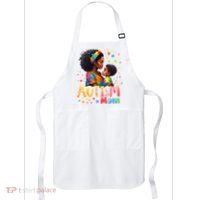 Mom Afro Autism Awareness Mama Black Autism Apron thumb 0