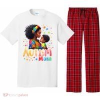 Mom Afro Autism Awareness Mama Black Autism Pajama Set thumb 0