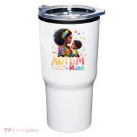 Mom Afro Autism Awareness Mama Black Autism Tumbler thumb 0