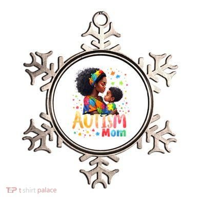 Mom Afro Autism Awareness Mama Black Autism Ornament