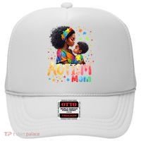 Mom Afro Autism Awareness Mama Black Autism Hat thumb 0
