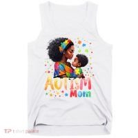 Mom Afro Autism Awareness Mama Black Autism Tank Top thumb 0