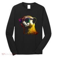 Meerkat Artwork Animal Art Sunglasses Meerkat Long Sleeve Shirt thumb 0
