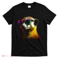 Meerkat Artwork Animal Art Sunglasses Meerkat T-Shirt thumb 0