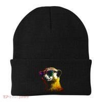 Meerkat Artwork Animal Art Sunglasses Meerkat Beanie thumb 0
