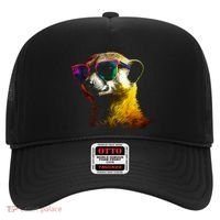 Meerkat Artwork Animal Art Sunglasses Meerkat Hat thumb 0