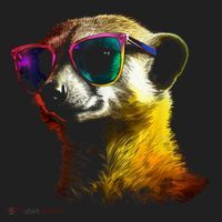 Meerkat Artwork Animal Art Sunglasses Meerkat Hat thumb 2