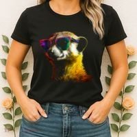 Meerkat Artwork Animal Art Sunglasses Meerkat Women's T-Shirt thumb 2