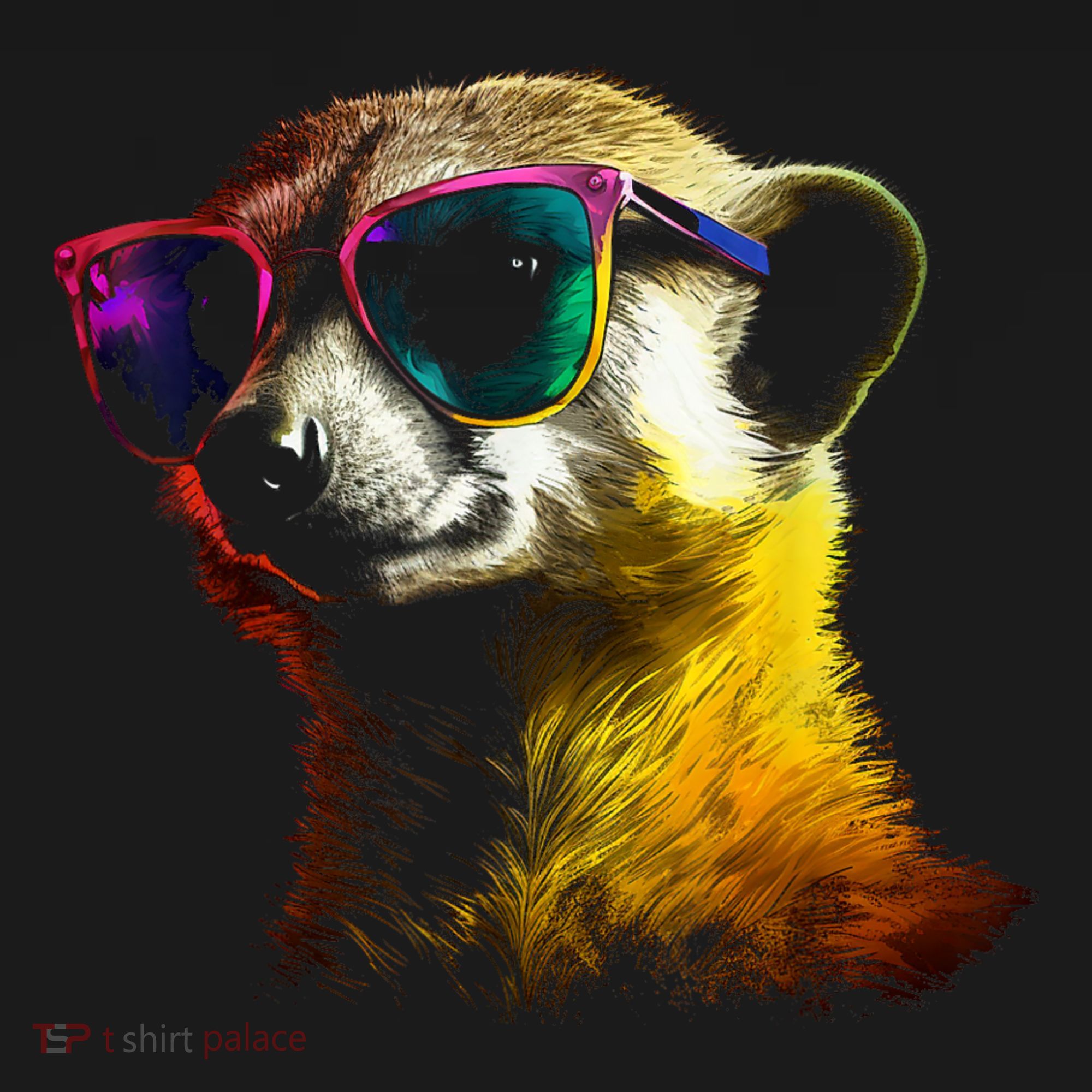 Meerkat Artwork Animal Art Sunglasses Meerkat Kids Sweatshirt