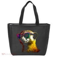 Meerkat Artwork Animal Art Sunglasses Meerkat Tote Bag thumb 0