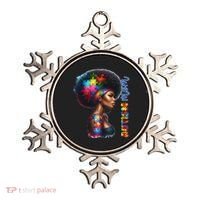 Mom Afro Autism Awareness Mama Black Autism Mother Autistic Ornament thumb 0