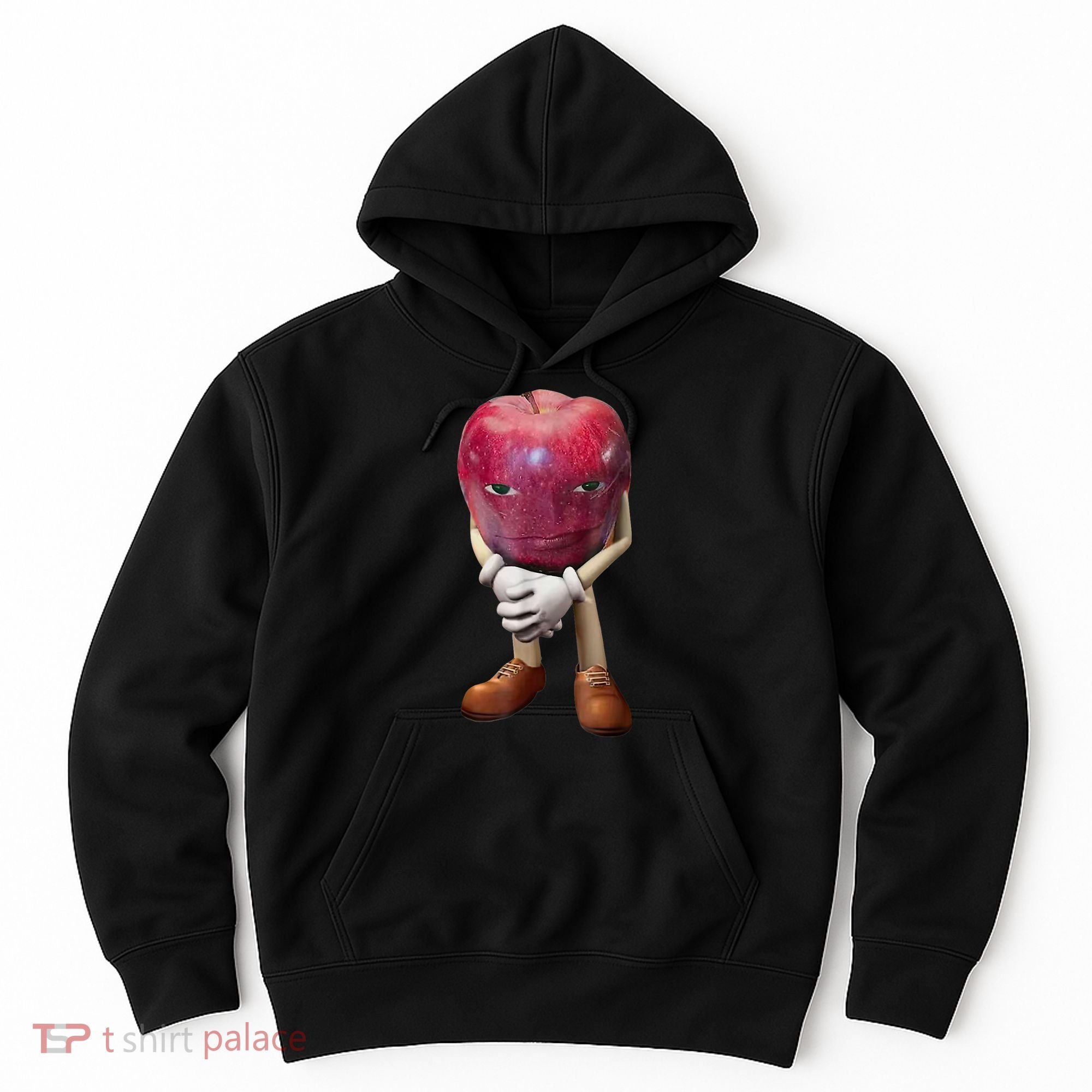 Me Asf Apple Funny Apple Face Meme Wapple Hoodie
