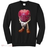 Me Asf Apple Funny Apple Face Meme Wapple Sweatshirt thumb 0