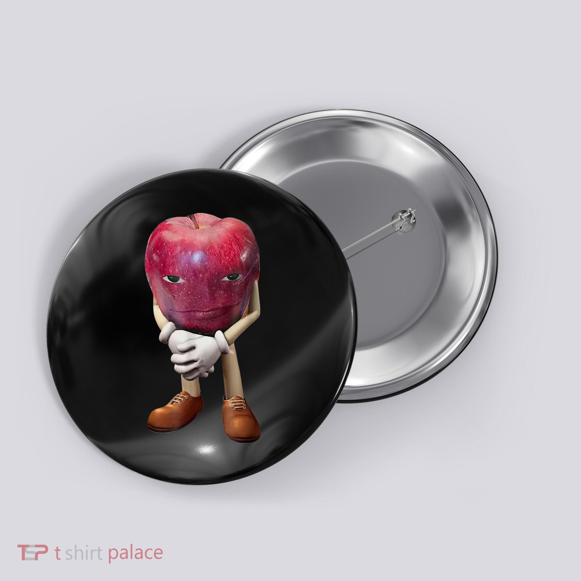 Me Asf Apple Funny Apple Face Meme Wapple Button