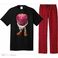 Me Asf Apple Funny Apple Face Meme Wapple Pajama Set thumb 0
