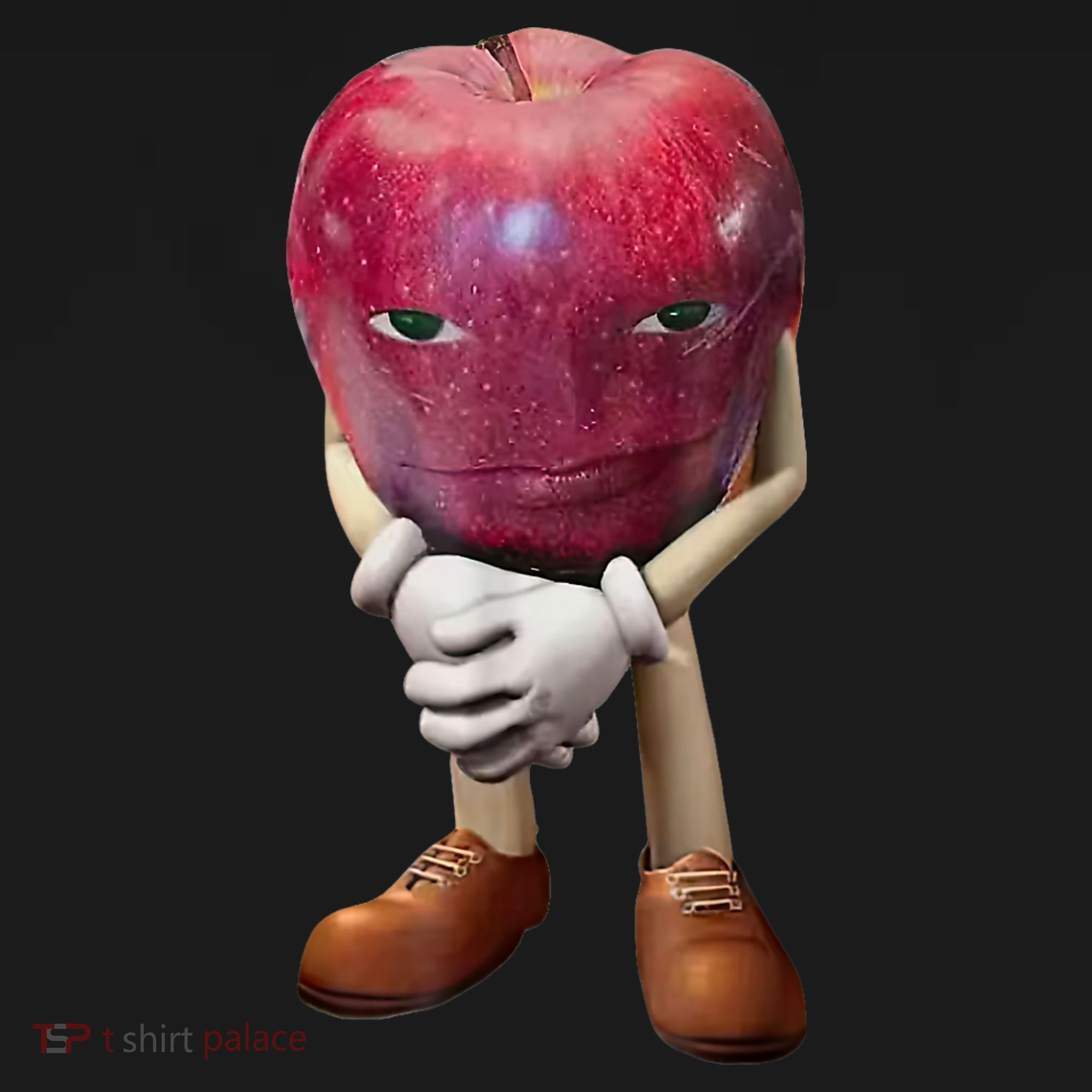 Me Asf Apple Funny Apple Face Meme Wapple Pajama Set