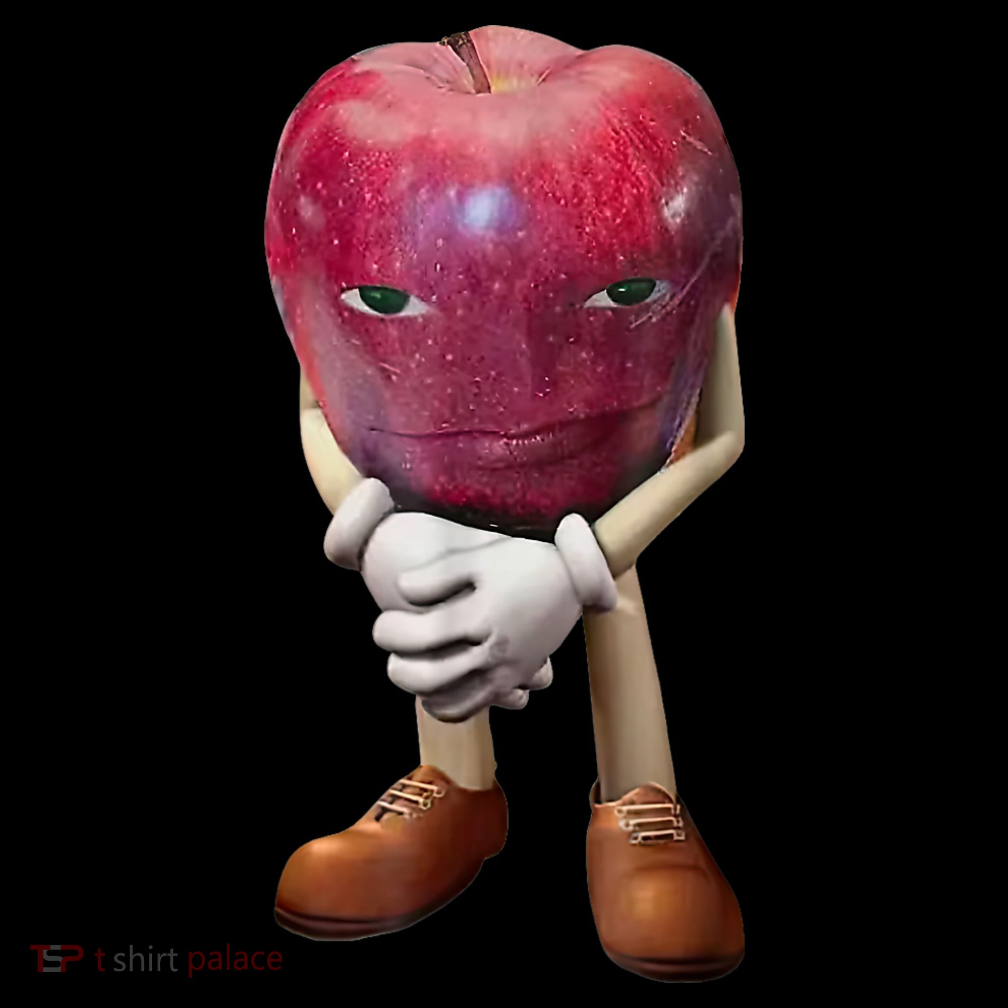Me Asf Apple Funny Apple Face Meme Wapple Mousepad