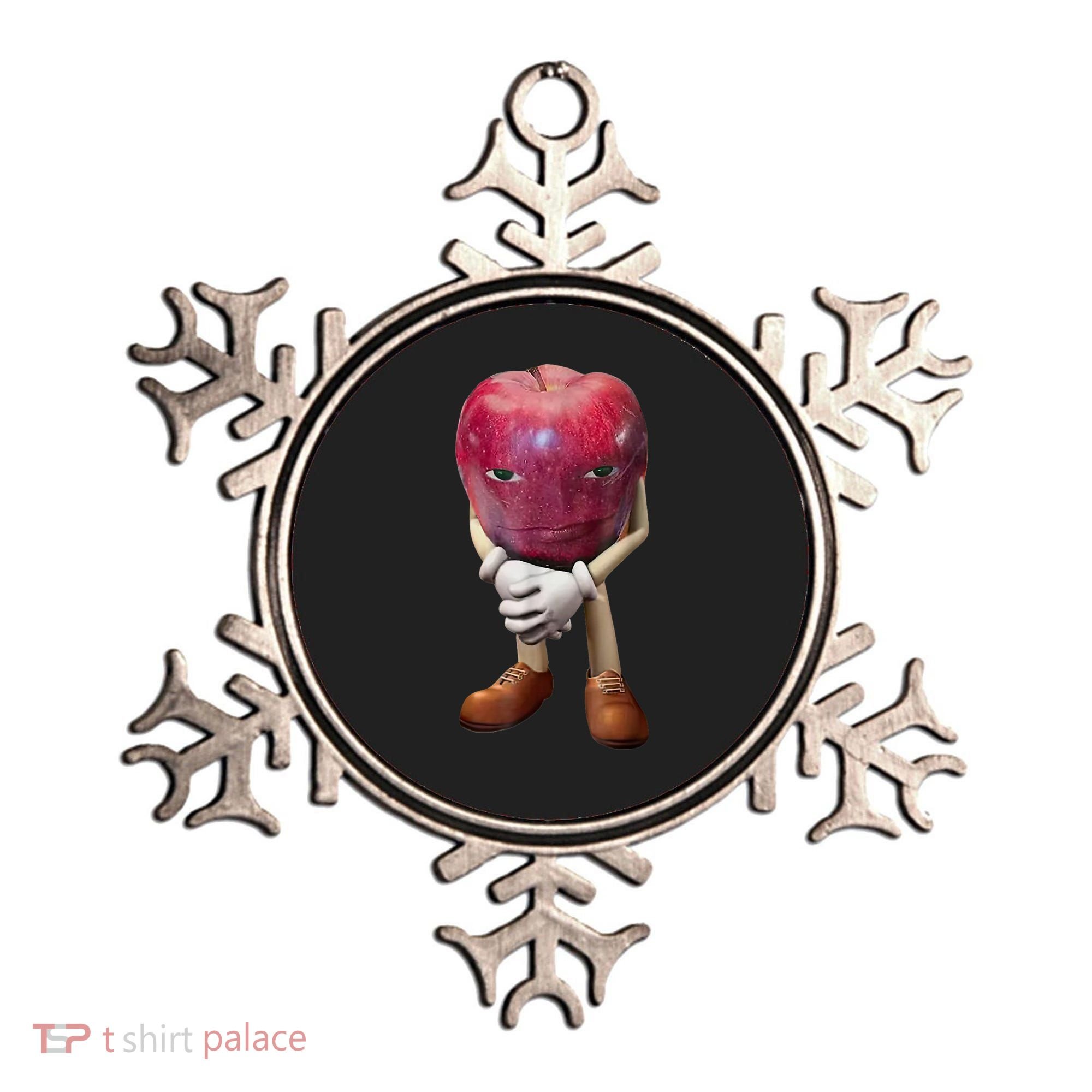 Me Asf Apple Funny Apple Face Meme Wapple Ornament