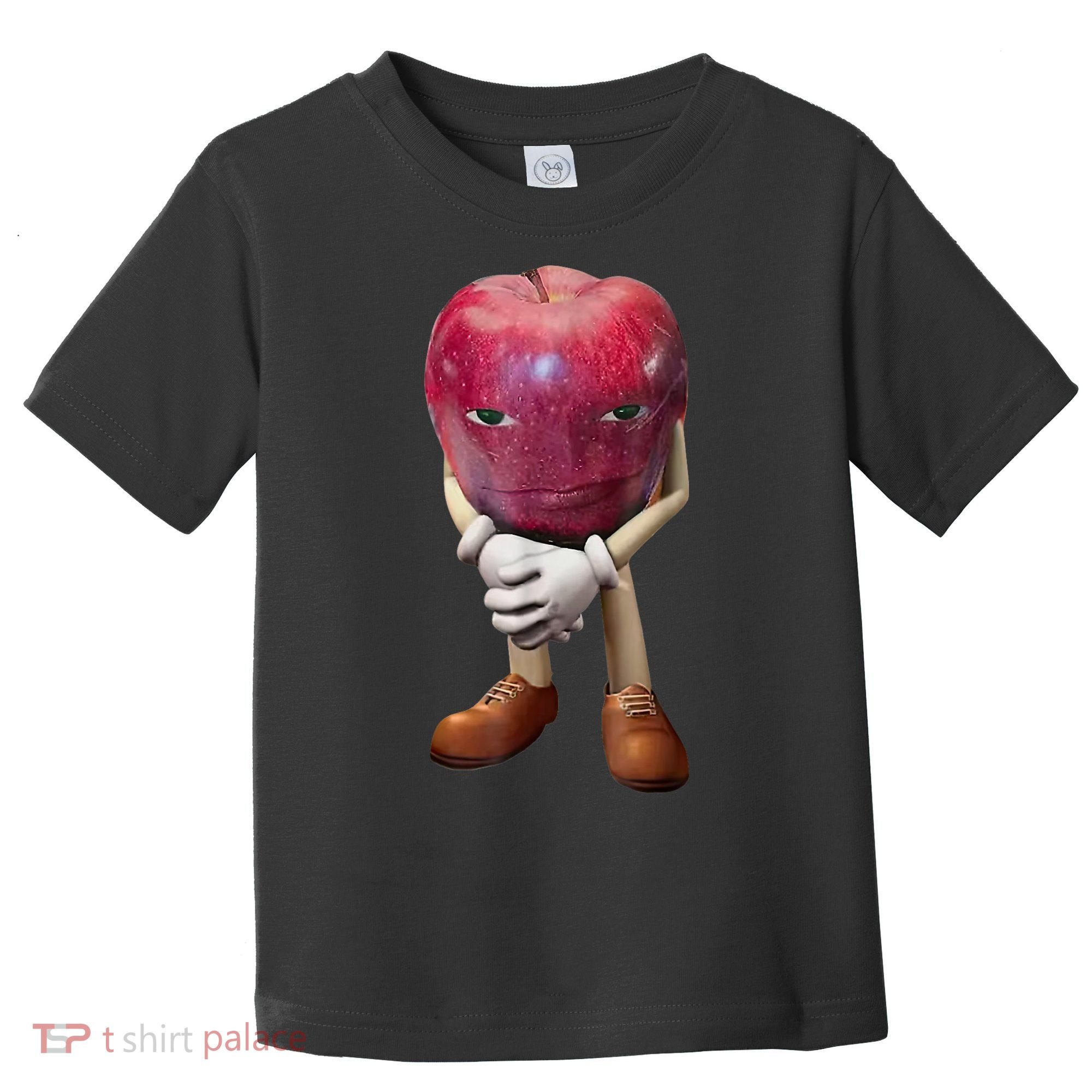 Me Asf Apple Funny Apple Face Meme Wapple Toddler T-Shirt