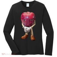 Me Asf Apple Funny Apple Face Meme Wapple Women's Long Sleeve Shirt thumb 0