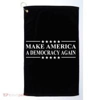 Make America A Democracy Again Gift Golf Towel thumb 0