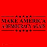 Make America A Democracy Again Gift Santa Hat thumb 1