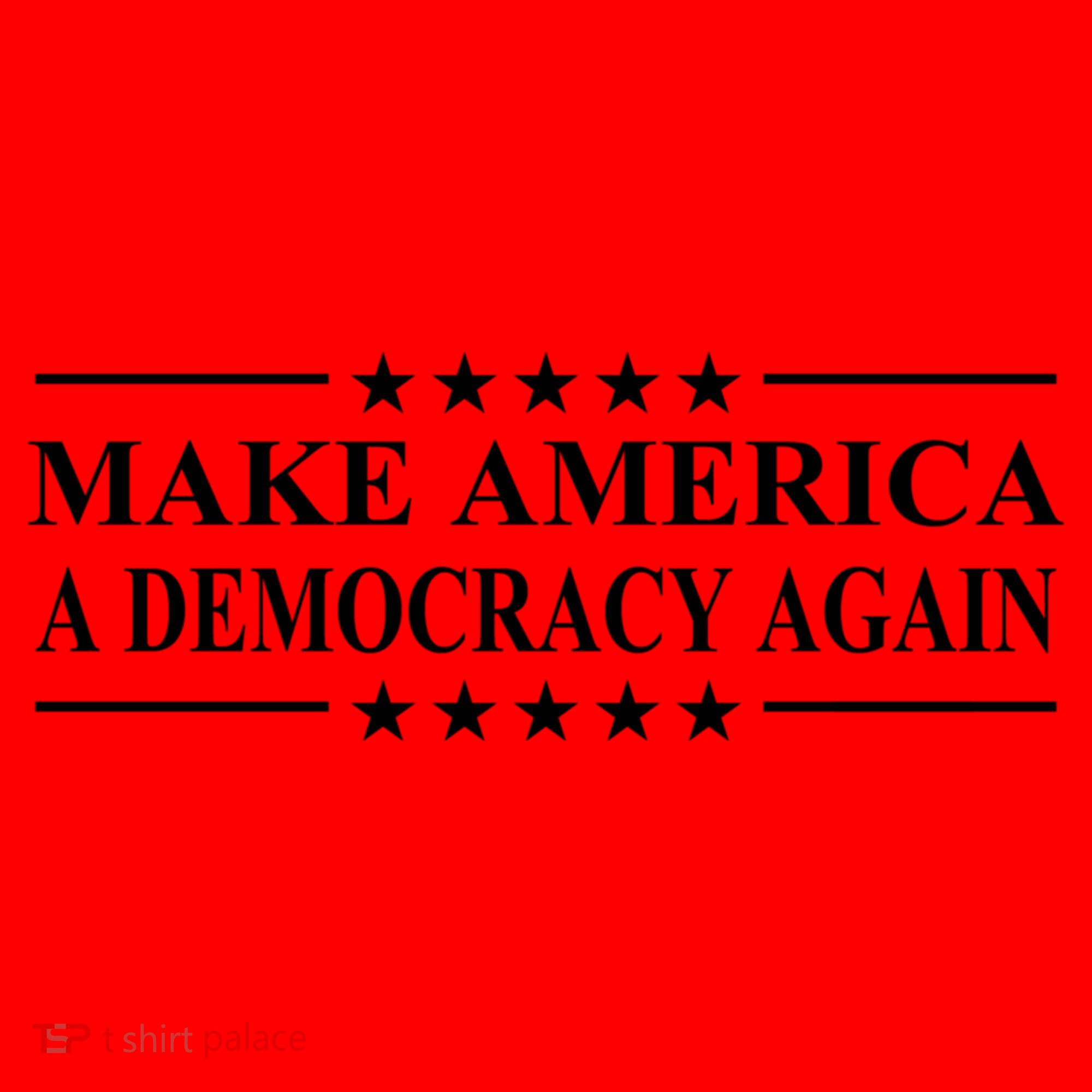 Make America A Democracy Again Gift Santa Hat