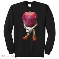 Me Asf Apple Funny Apple Face Meme Wapple Sweatshirt thumb 0