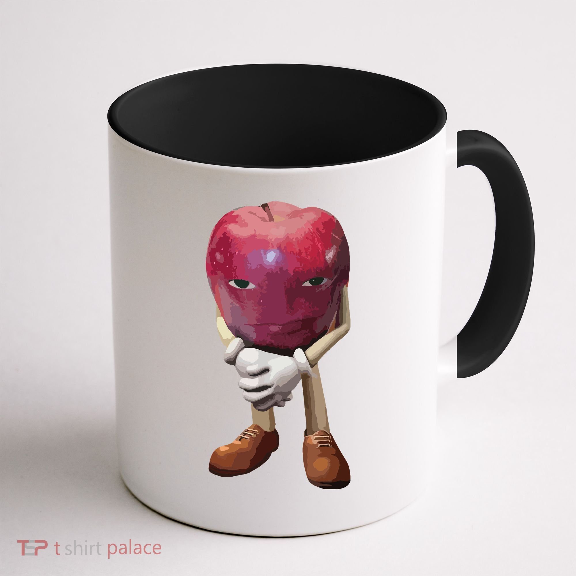 Me Asf Apple Funny Apple Face Meme Wapple Coffee Mug