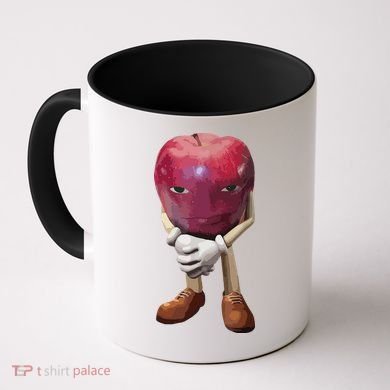 Me Asf Apple Funny Apple Face Meme Wapple Coffee Mug