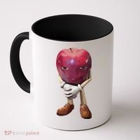 Me Asf Apple Funny Apple Face Meme Wapple Coffee Mug thumb 0