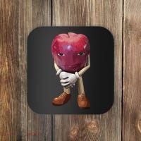 Me Asf Apple Funny Apple Face Meme Wapple Coaster thumb 0
