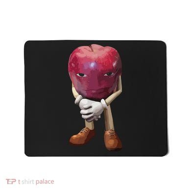 Me Asf Apple Funny Apple Face Meme Wapple Mousepad