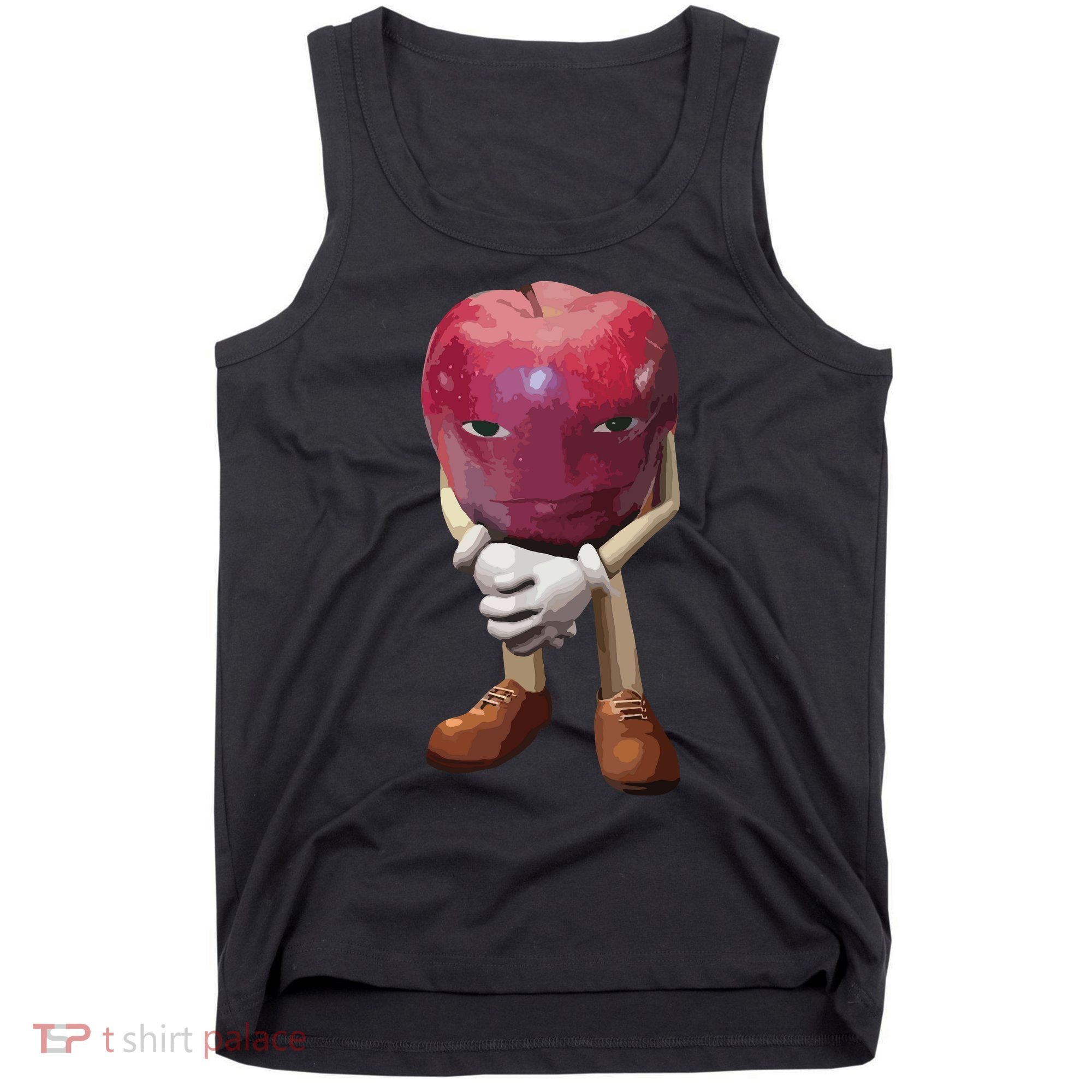 Me Asf Apple Funny Apple Face Meme Wapple Tank Top