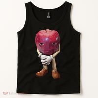 Me Asf Apple Funny Apple Face Meme Wapple Tank Top thumb 2