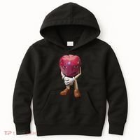 Me Asf Apple Funny Apple Face Meme Wapple Kids Hoodie thumb 0