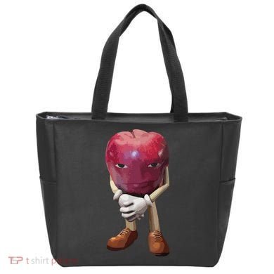 Me Asf Apple Funny Apple Face Meme Wapple Tote Bag