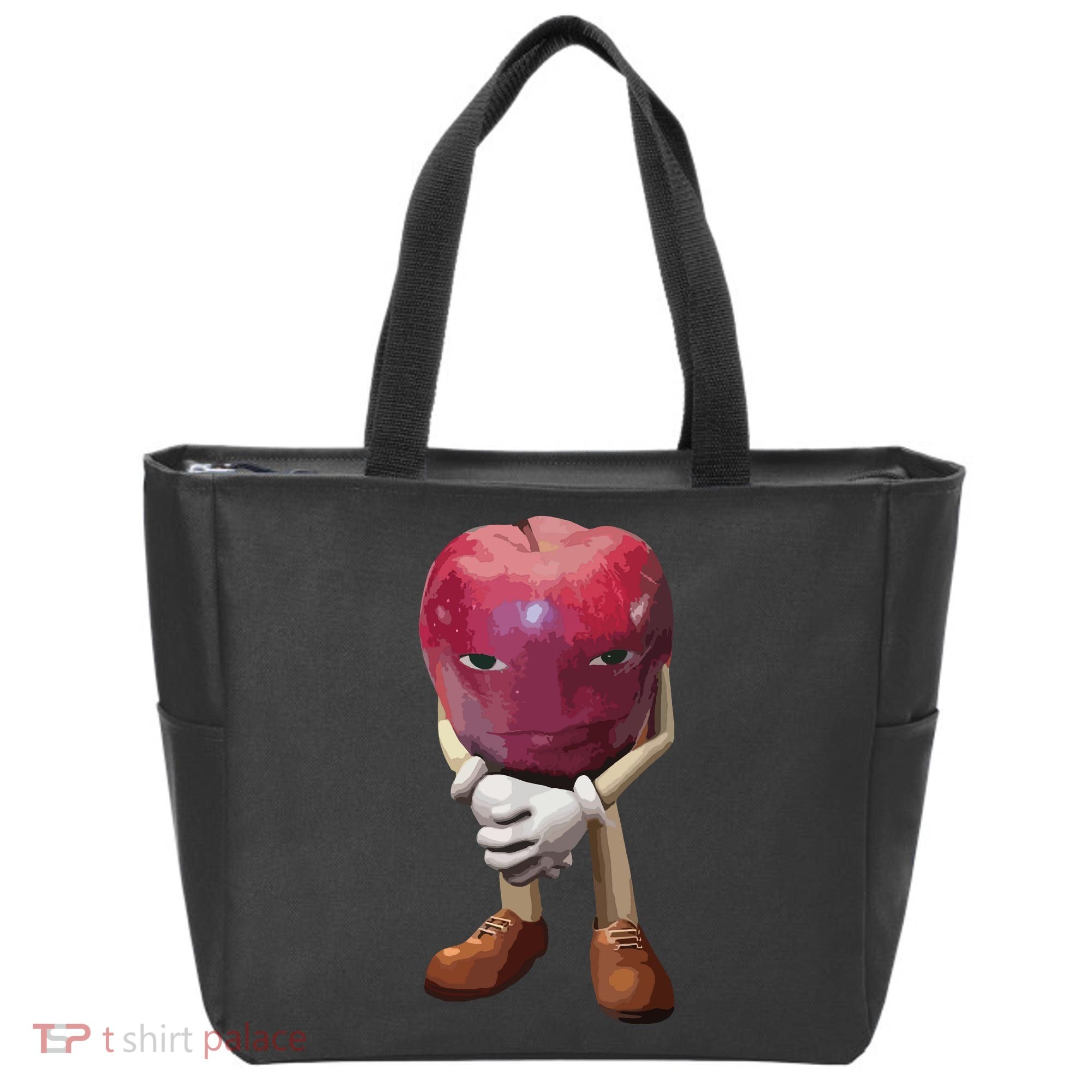 Me Asf Apple Funny Apple Face Meme Wapple Tote Bag