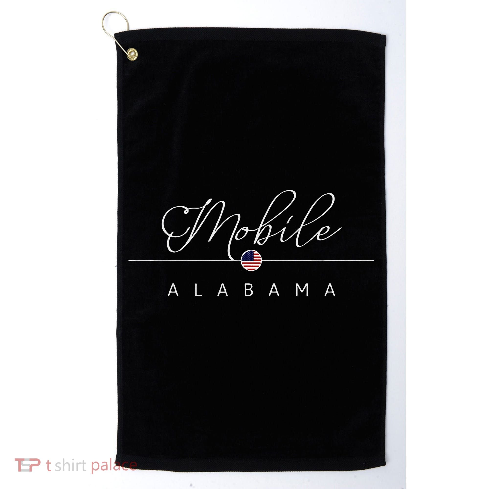 Mobile Alabama Al On Mobile Golf Towel