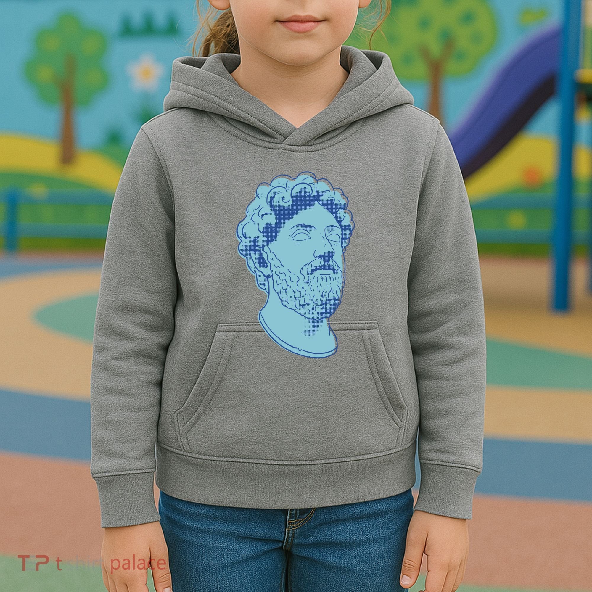 Marcus Aurelius Art Kids Hoodie