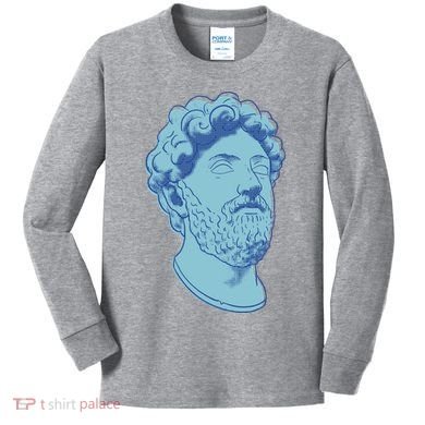 Marcus Aurelius Art Kids Long Sleeve Shirt