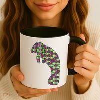 Manatee Autism Awareness Dugong Puzzle Day Mom Gift Coffee Mug thumb 3