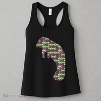 Manatee Autism Awareness Dugong Puzzle Day Mom Gift Women's Tank Top thumb 3