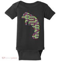 Manatee Autism Awareness Dugong Puzzle Day Mom Gift Baby Bodysuit thumb 0